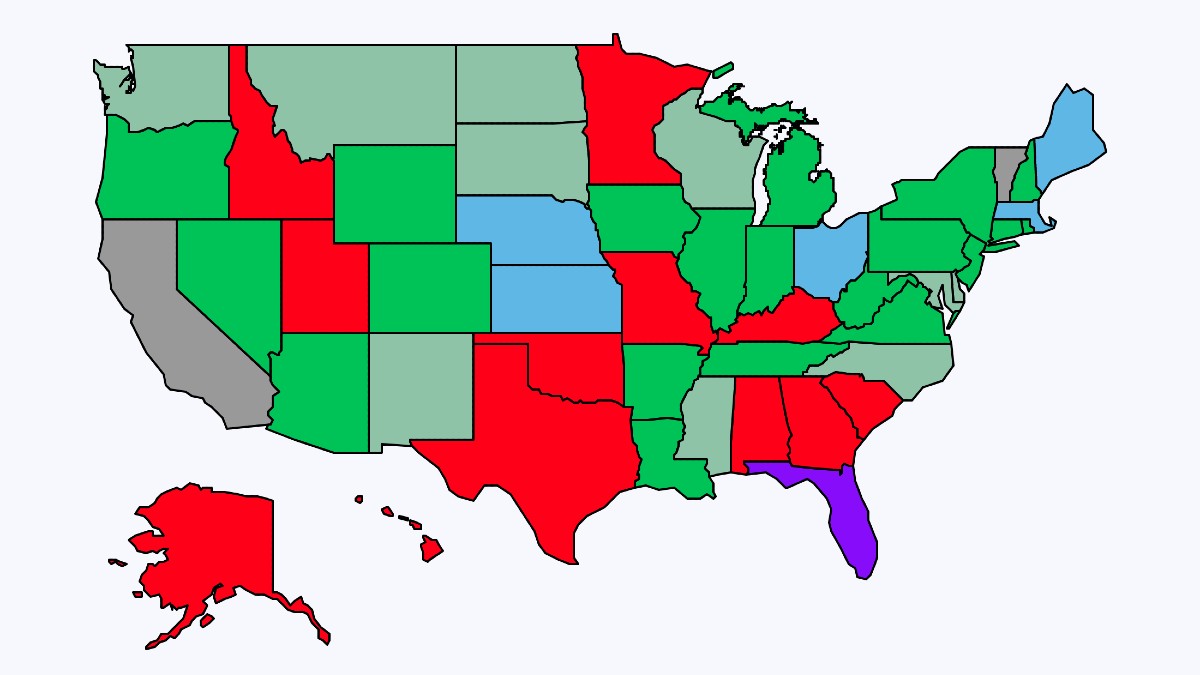 Where Is Sports Betting Legal? Projections for All 50 States The