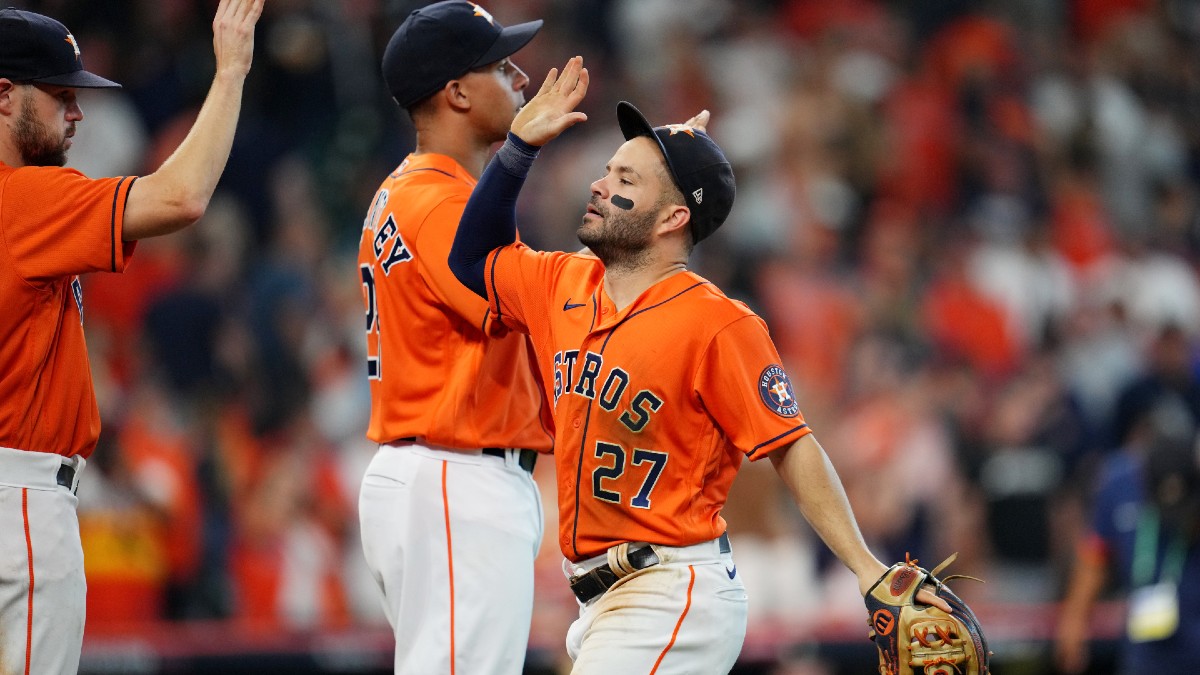 Astros vs. Red Sox ALCS Game 3 Odds, Projections: How To Bet Monday’s Game & Updated World Series Projections article feature image