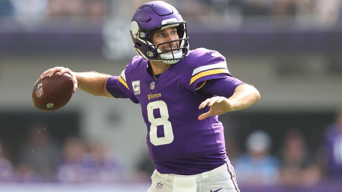 Vikings vs. Bears Odds, Promos: Bet $10, Win $200 if Kirk Cousins Throws for 1+ Yard, More! article feature image
