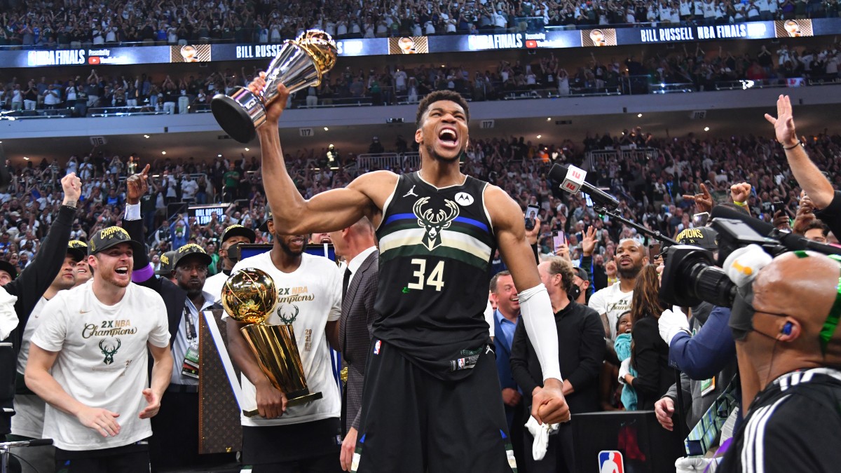NBA Win Total Odds & Pick: Will Reigning Champion Milwaukee Bucks Coast? article feature image