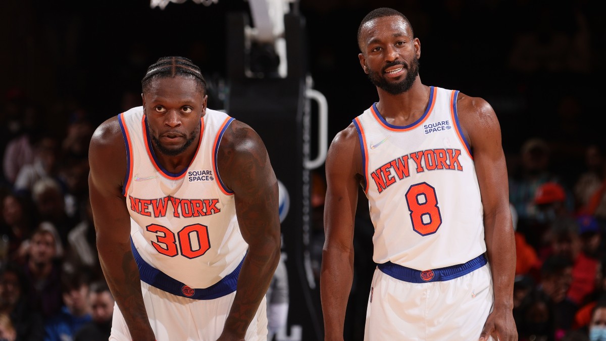 Kemba Walker New York Knicks Game-Used #8 White Jersey vs. Oklahoma City  Thunder on February 14 2022