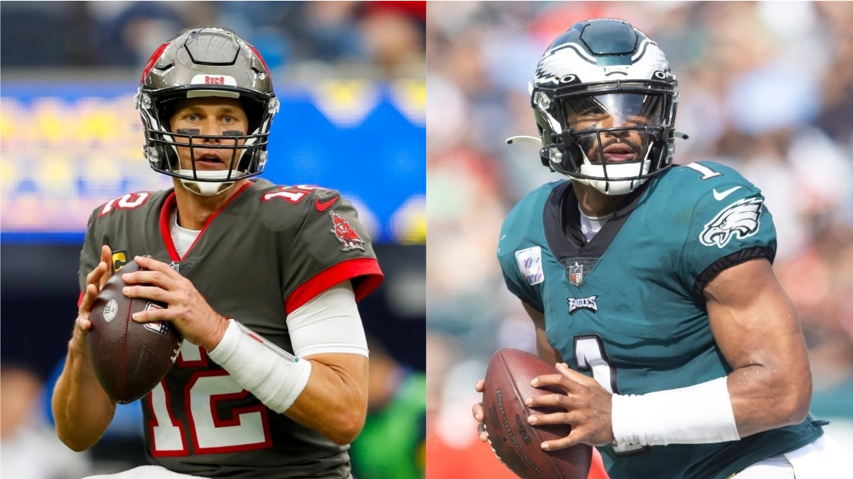 Buccaneers vs. Eagles Odds, Promo: Bet $20, Win $205 if Brady or Hurts Completes a Pass! article feature image