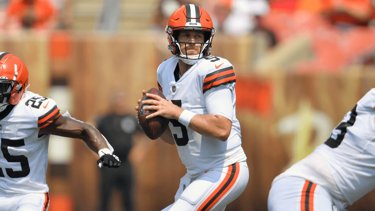 Case Keenum Starting for Injured Baker Mayfield: Fantasy Football & Betting Impact article feature image