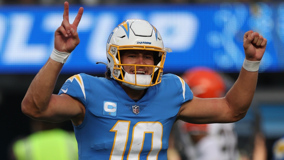 Patriots vs. Chargers Odds, Picks, Predictions: Justin Herbert Poised To Bounce Back In NFL Week 8 article feature image