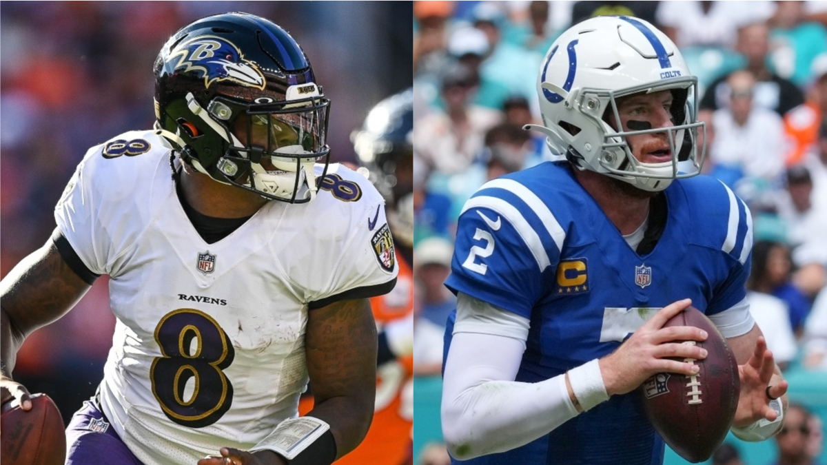 Ravens vs. Colts Odds, Promo: Bet $20, Win $205 if Jackson or Wentz Completes a Pass! article feature image