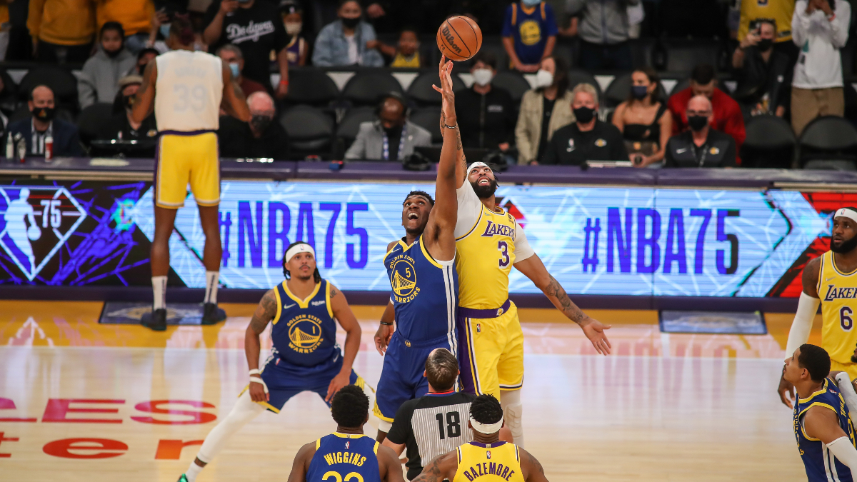 NBA Odds & Picks: Our Favorite Warriors vs. Lakers Opening Night Bets (Tuesday, October 19) article feature image
