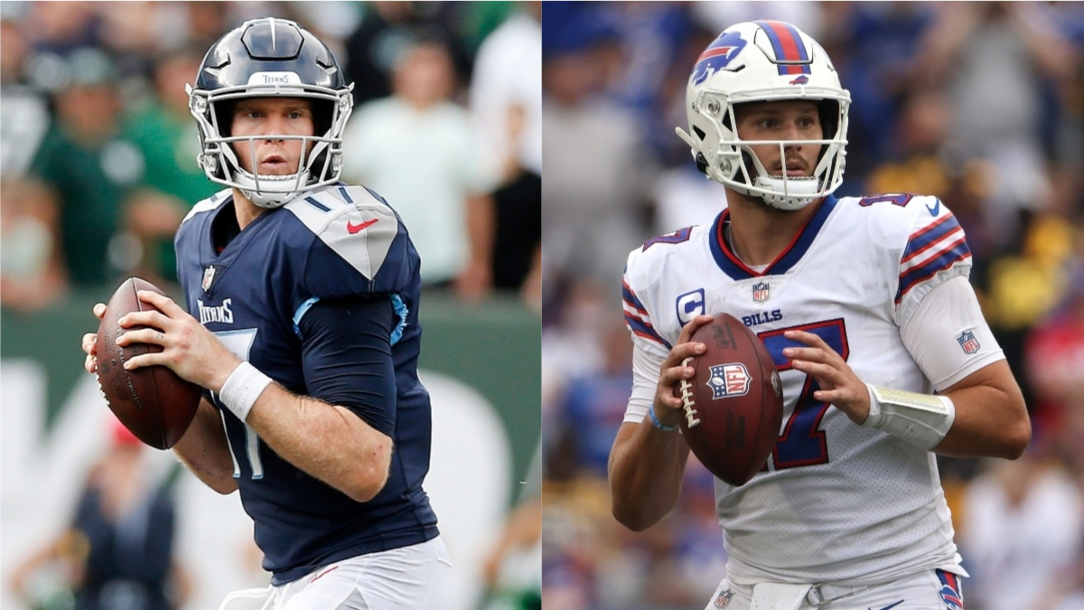 Bills vs. Titans Odds, Promo: Bet $10, Win $200 if Allen or Tannehill Throws for 1+ Yard! article feature image