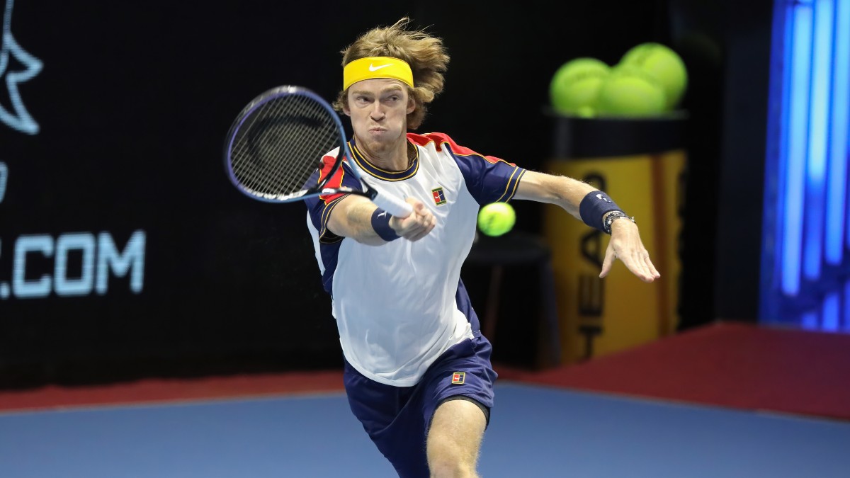 Stefanos Tsitsipas vs. Andrey Rublev Odds, Preview Prediction: Back Rublev in Battle of Two Struggling Players article feature image