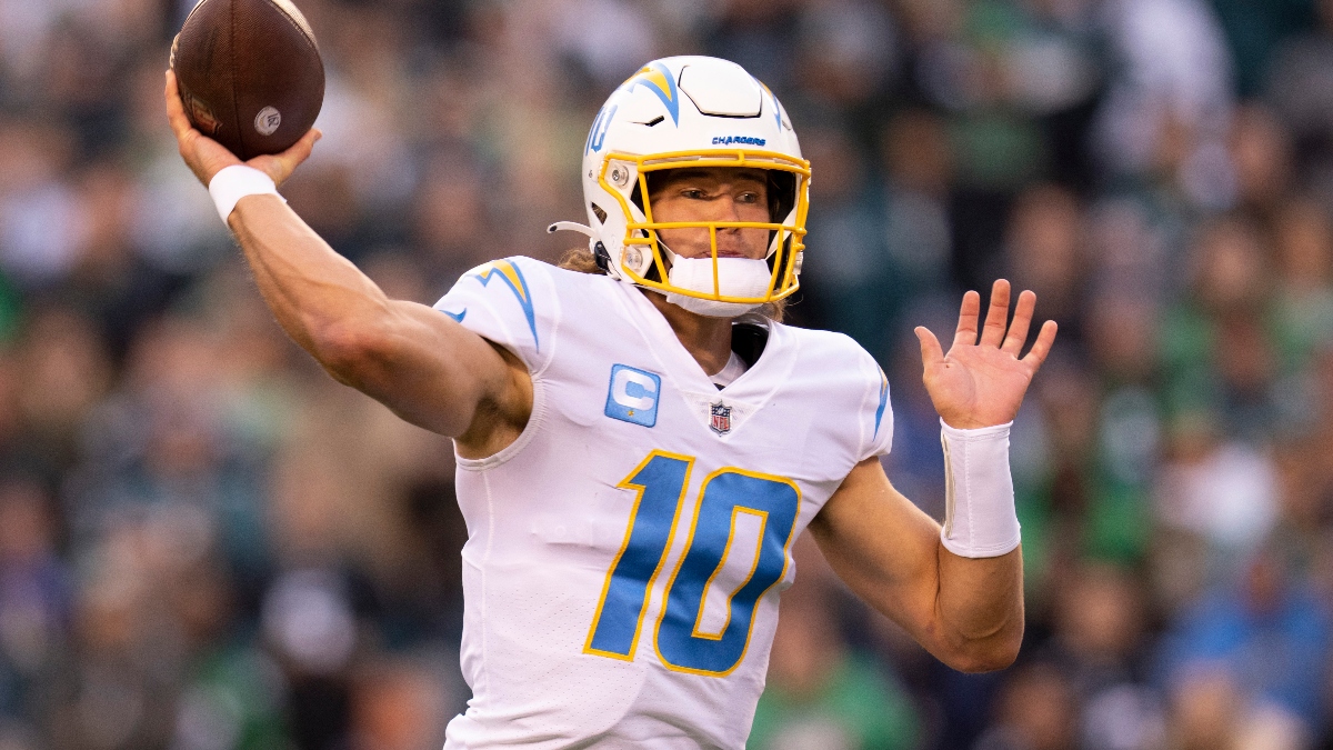 Justin Herbert Props: How to Bet Chargers QB’s Passing Odds vs. Chiefs on Thursday Night Football article feature image
