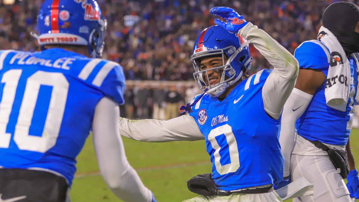 Ole Miss vs. Mississippi State Odds, Promo: Bet $25, Win $225 if Either Team Covers +50! article feature image