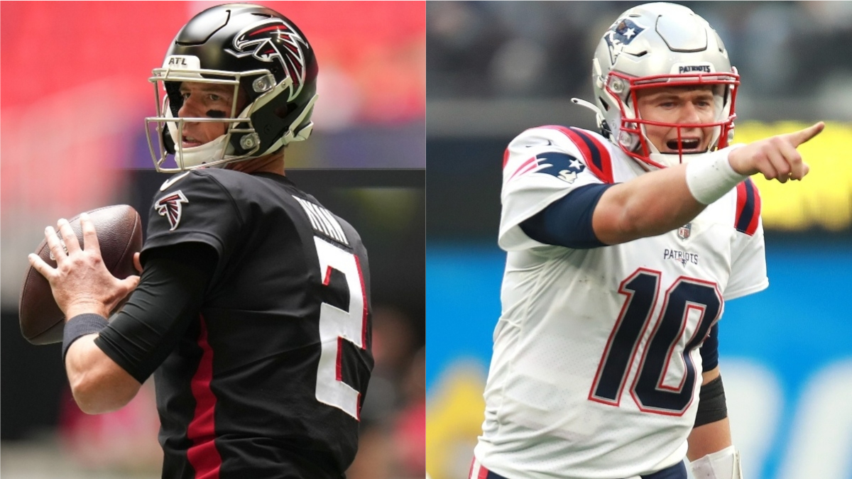 Patriots vs. Falcons Odds, Promo: Bet $20, Win $205 on a Mac Jones or Matt Ryan Completion! article feature image