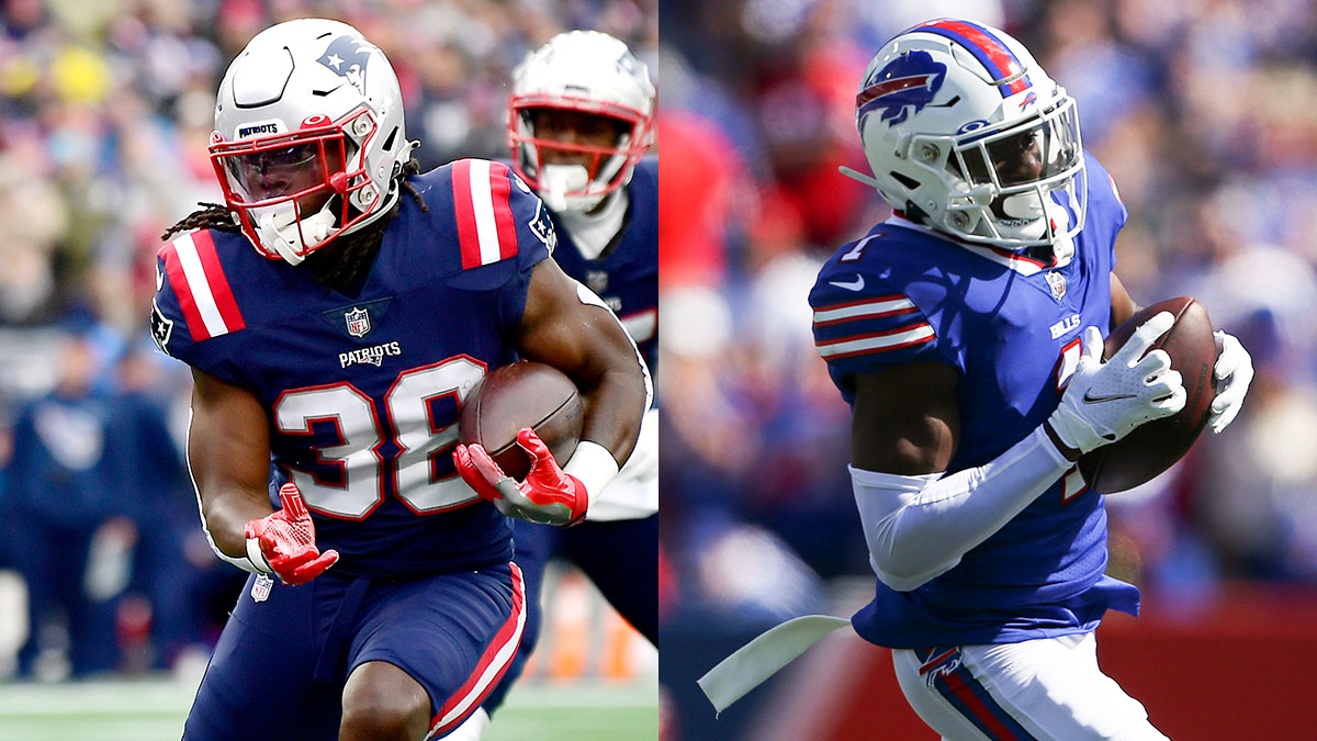 Expert NFL Props: Rhamondre Stevenson and Emmanuel Sanders Picks For Patriots-Bills on Monday Night Football article feature image