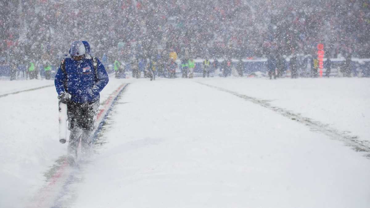 NFL Weather Forecast for Patriots-Bills: Monday Night Football Expecting Wind & Snow in Buffalo article feature image