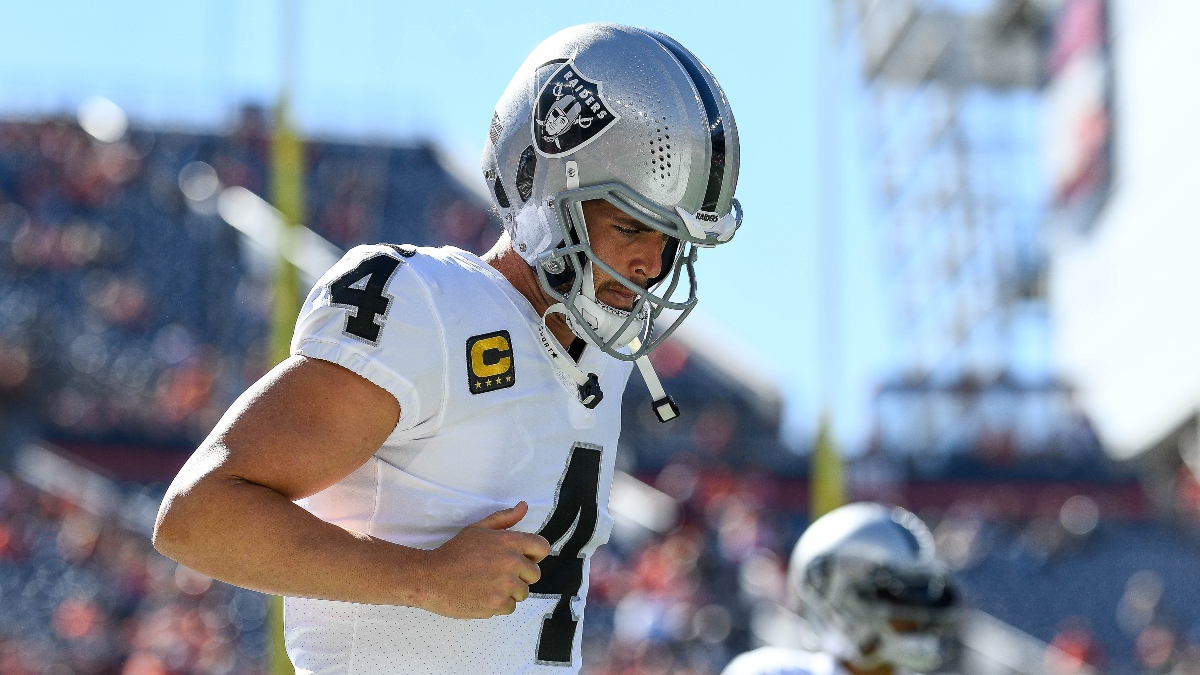 Las Vegas Raiders Quarterback Derek Carr Receiving Heavy Action to Lead NFL in Yards, Touchdowns article feature image