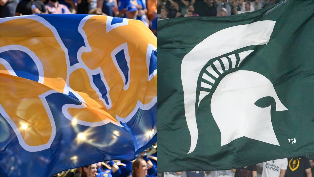 Michigan State vs. Pittsburgh Odds, Promos: Bet $10, Win $200 if Either Team Gains 22+ Yards, and More! article feature image