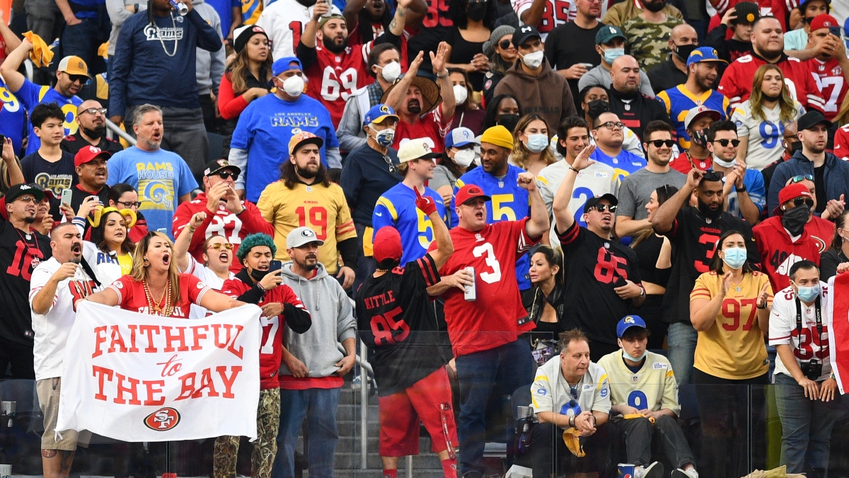 How 49ers Fans Impact Rams Home-Field Advantage and Experts’ Betting Odds For NFC Championship In NFL Playoffs article feature image