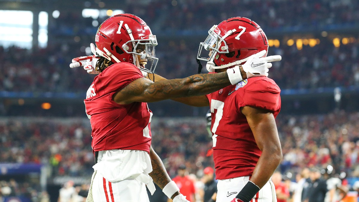 Alabama and Georgia National Championship odds comparison and up