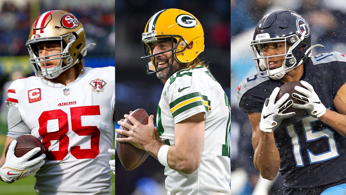 Divisional Round NFL Props: Aaron Rodgers, George Kittle, More Expert Picks For 49ers-Packers, Bengals-Titans article feature image