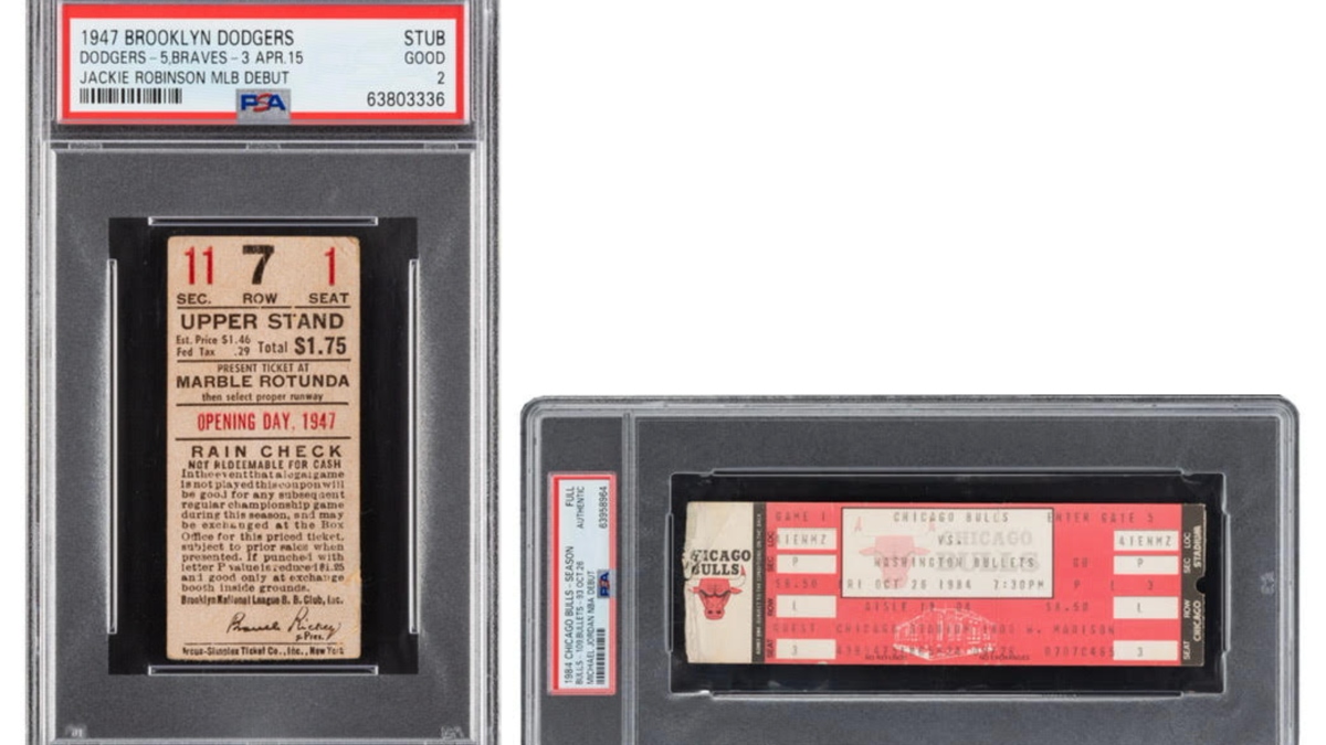 Sell or Auction Your April 15 1947 Robinson Debut Dodgers Ticket