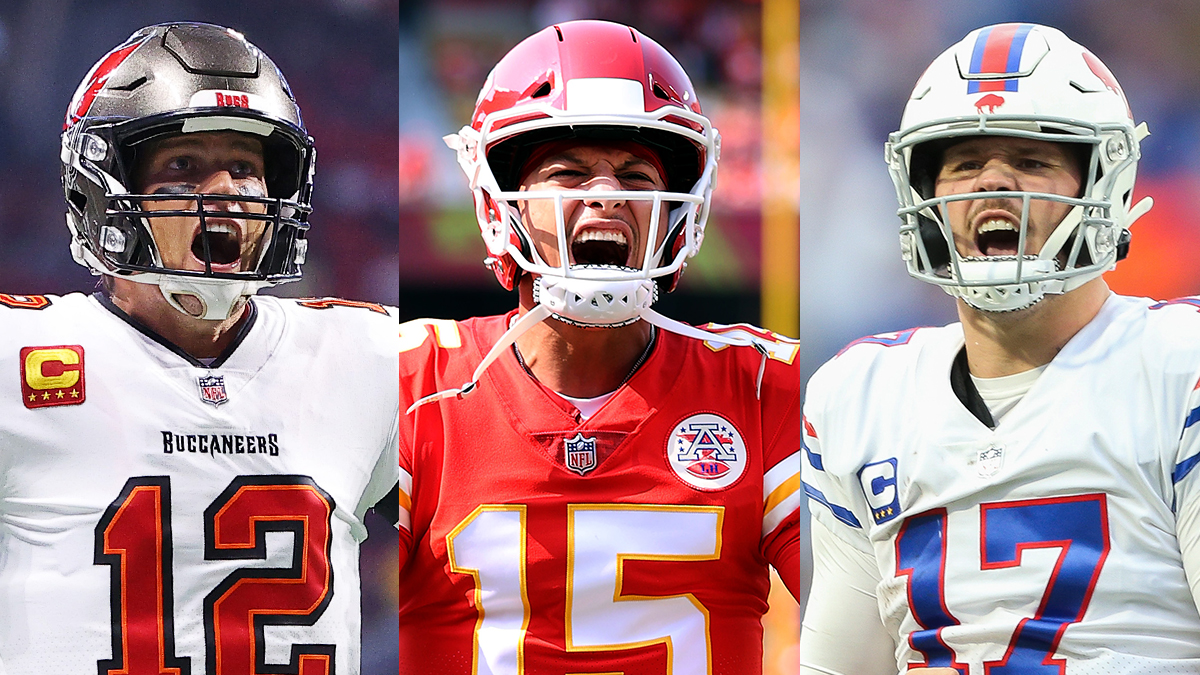 Tom Brady, Patrick Mahomes, Josh Allen, Dak Prescott Are Most Valuable QBs to Spread Among NFL Playoff Teams article feature image