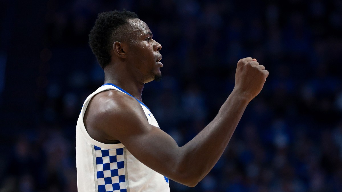 Oscar Tshiebwe Returns to Kentucky: College Basketball Title Odds Update, Notes on Duke, North Carolina’s Prices article feature image