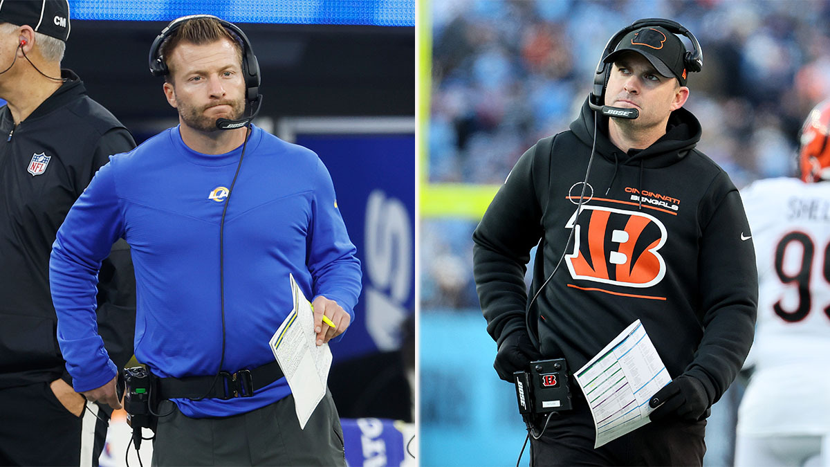 Sean McVay vs. Zac Taylor: Super Bowl Experience & Other Head Coach Trends for Rams vs. Bengals article feature image