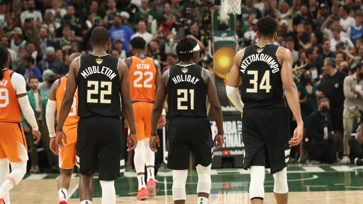 Bucks Nation on X: Giannis Antetokounmpo, Khris Middleton, PJ Tucker and  the rest of the Bucks are headed to the ECF! Well-deserved Game 7 win! 👏🏽   / X