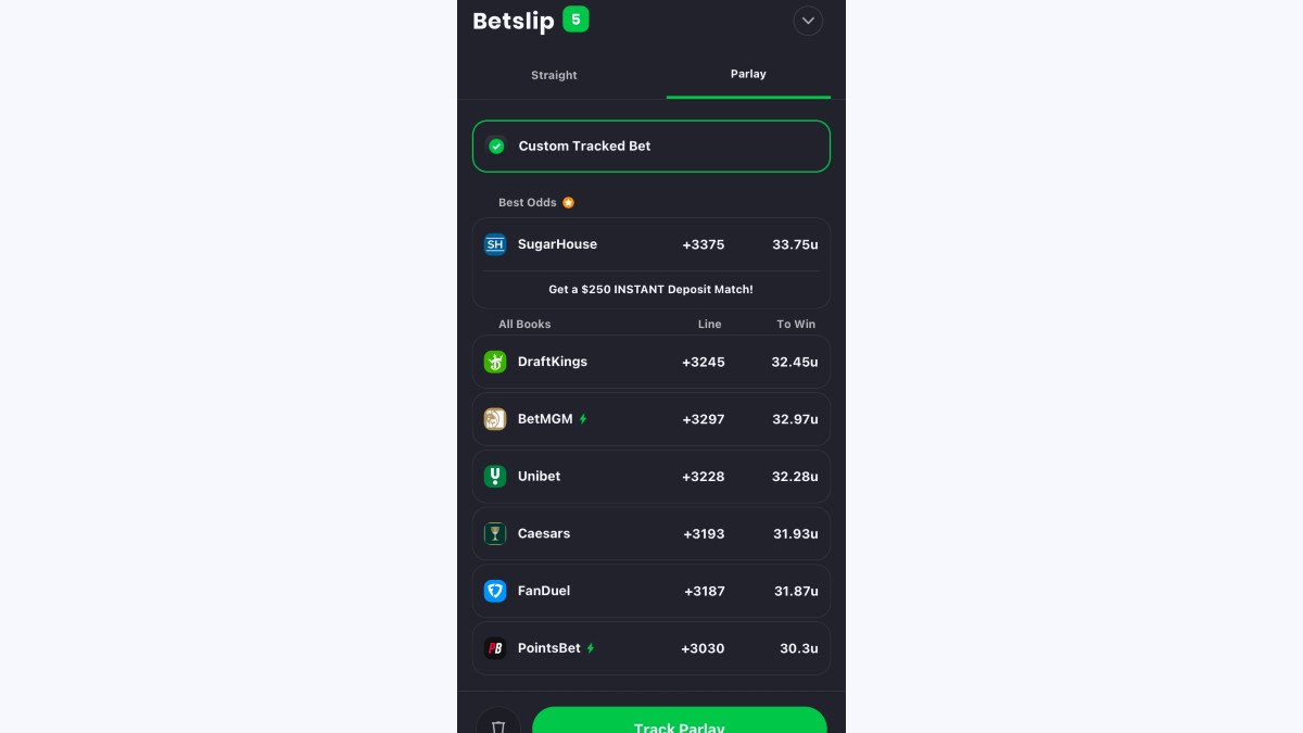 How to Instantly Compare Parlay Payouts at Different Sportsbooks Image