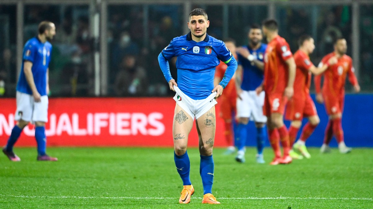 World Cup Betting Favorite & Reigning European Champion Italy Fails to Qualify for Qatar article feature image