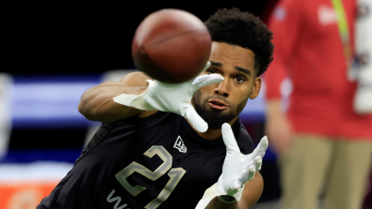 Chris Olave Fantasy Football Outlook: Saints Rookie WR Has Upside, But Many Factors Will Impact His Production article feature image
