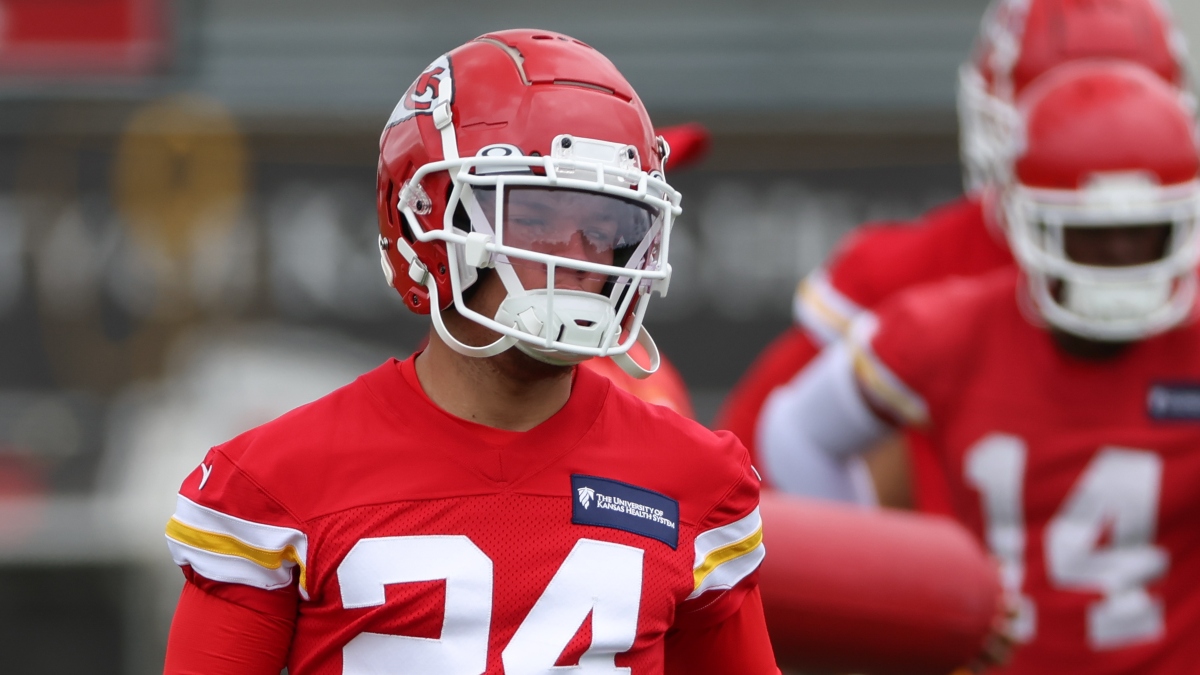 Skyy Moore Fantasy Football Outlook: What this Rookie WR’s ‘Highly Favorable’ Landing Spot with Chiefs Means article feature image