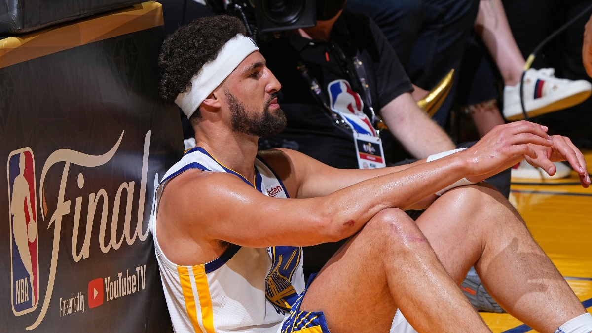PropBetGuy’s NBA Finals Player Prop: Fade Klay Thompson in Warriors-Celtics Game 3 article feature image