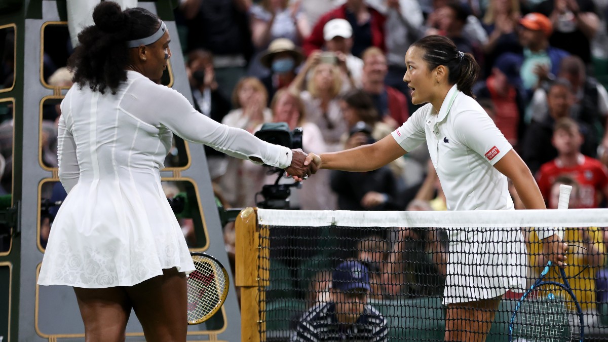 Serena Williams Falls at Wimbledon as Massive First-Round Favorite Image