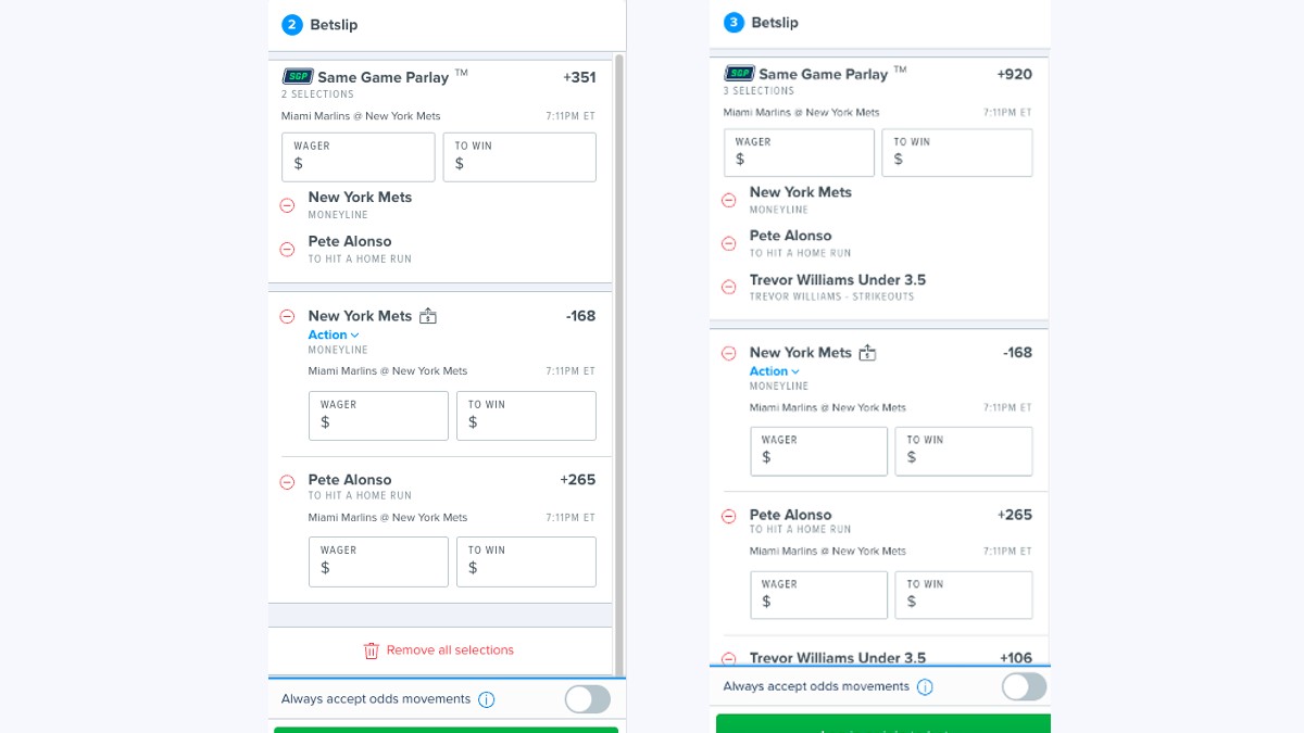 fanduel same game parlay promo