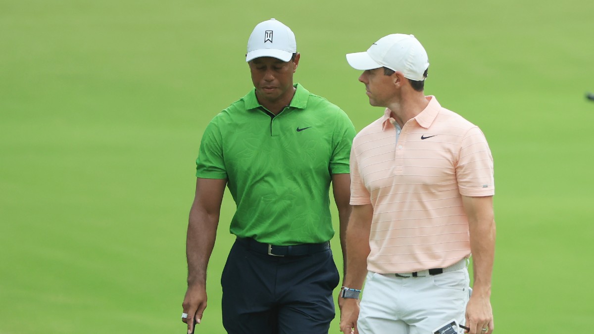 British Open Odds, Market Report: Tiger Woods, Rory McIlroy Biggest Liabilities article feature image