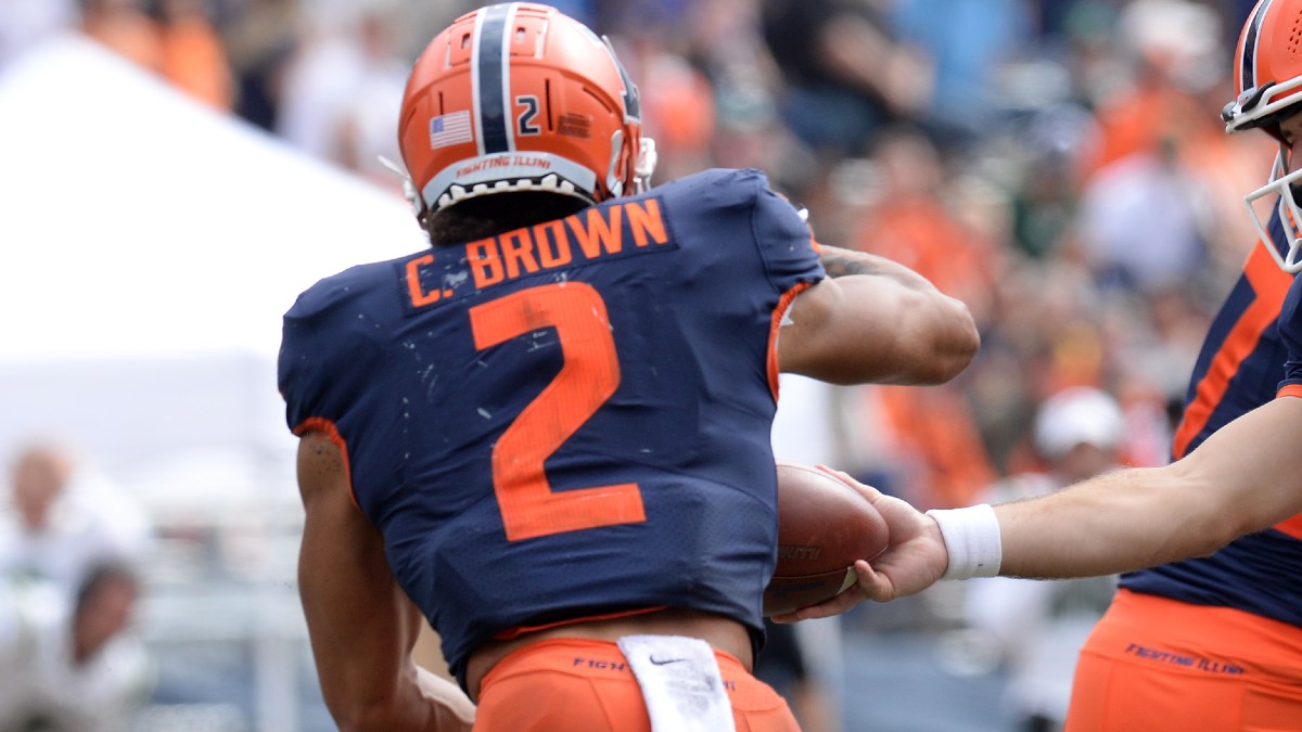 College Football PrizePicks Props: Our Top Plays for UTEP’s Gavin Hardison, Illinois’ Chase Brown (Aug. 27) article feature image