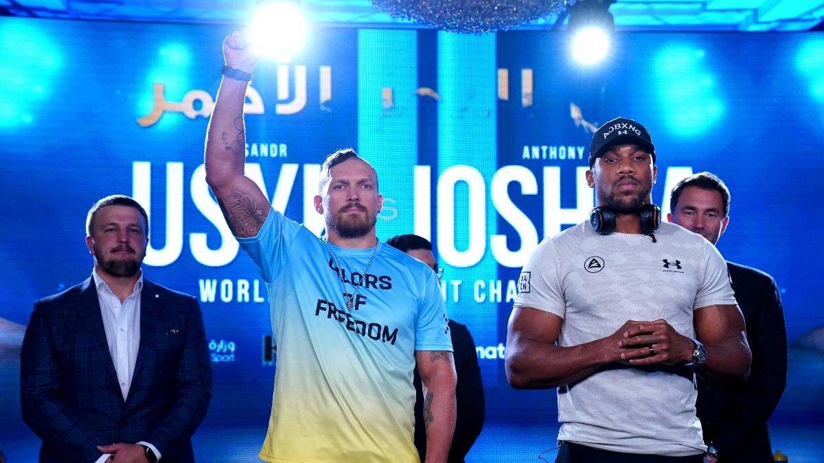 Oleksandr Usyk vs. Anthony Joshua Boxing Odds: Updated Lines, Props and More For Saturday’s Fight article feature image