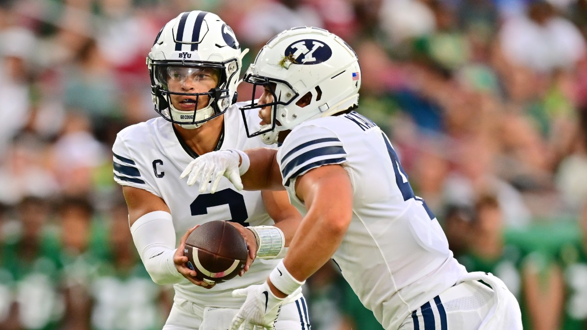 Best Bets for College Football Week 4 Include Wyoming vs. BYU Over/Under, Utah vs. Arizona State Spread article feature image