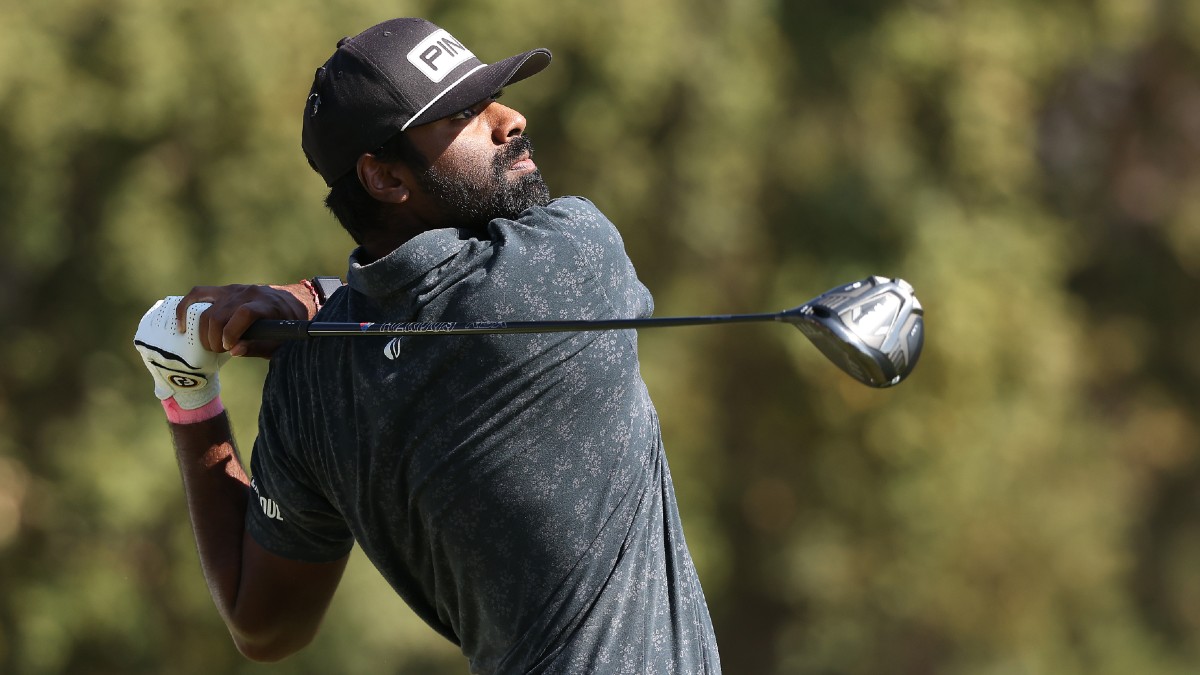 2022 RSM Classic First-Round Matchup Bet: Target Sahith Theegala Over Cameron Champ article feature image