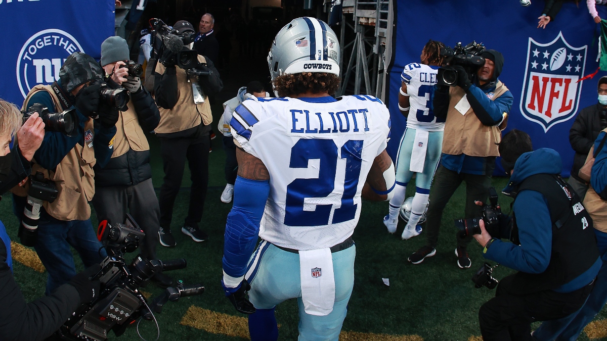 Cowboys vs Giants Player Props: Ezekiel Elliott, Cooper Rush, More Monday Night Football Picks article feature image