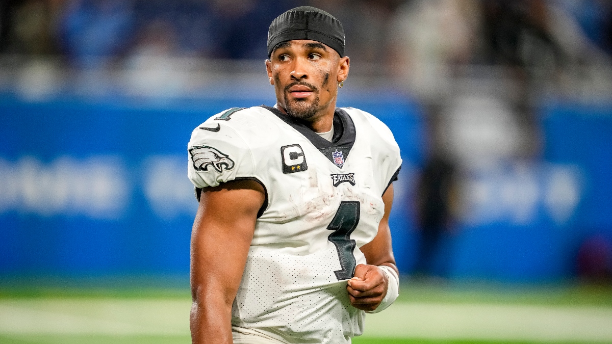 NFL Monday Night Football Player Props: Betting Jalen Hurts’ Rushing Prop in Vikings vs Eagles article feature image