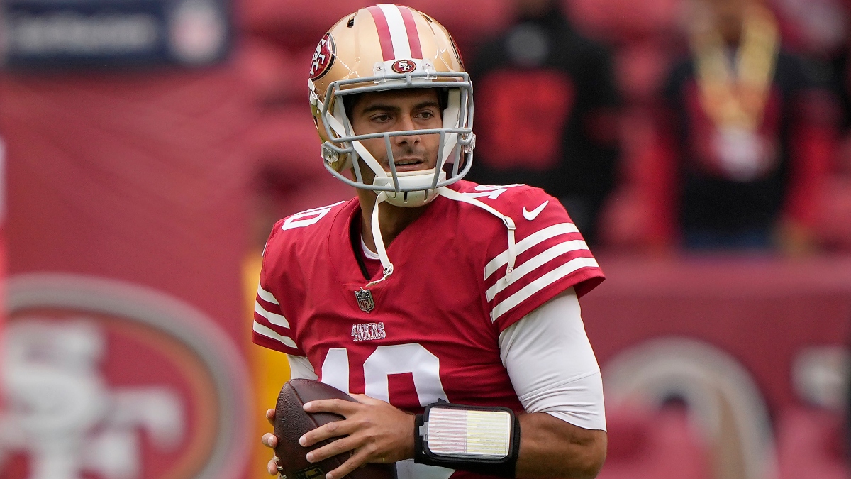 Jimmy Garoppolo Improves 49ers Offense After Trey Lance Injury, Say Projections article feature image