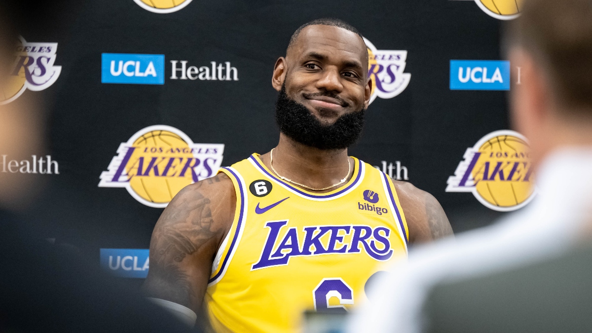 2023 NBA Playoff Odds: Lakers, Trail Blazers, Bulls in Play-In Range Entering Training Camp article feature image