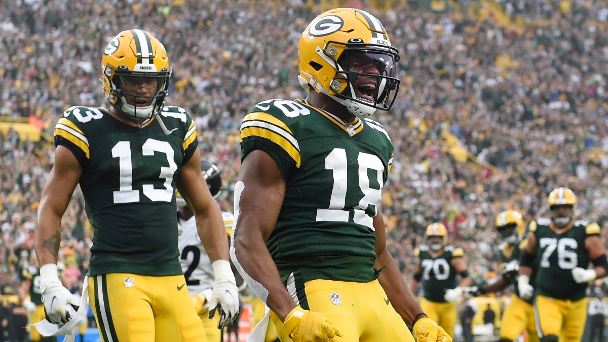 Bears vs Packers Player Props: Justin Fields, Randall Cobb Anytime Touchdown Picks for Sunday Night Football article feature image