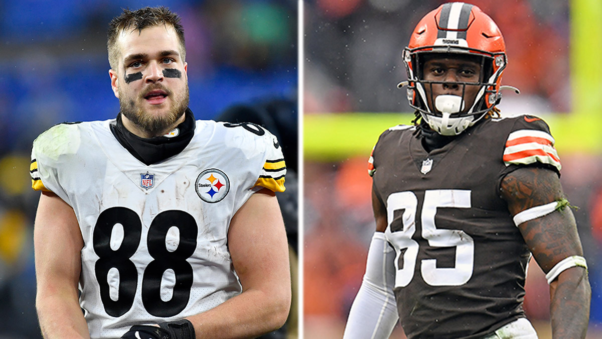 Steelers vs Browns Player Props: Anytime Touchdown Scorer Picks for Pat Freiermuth, David Njoku article feature image