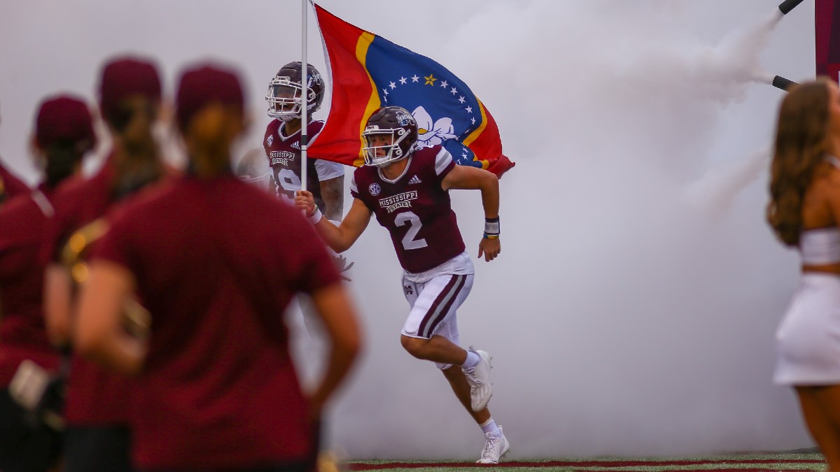 College Football Odds & Picks: Our Afternoon Best Bets, Including Mississippi State vs. Texas A&M & Kansas vs. Iowa State article feature image