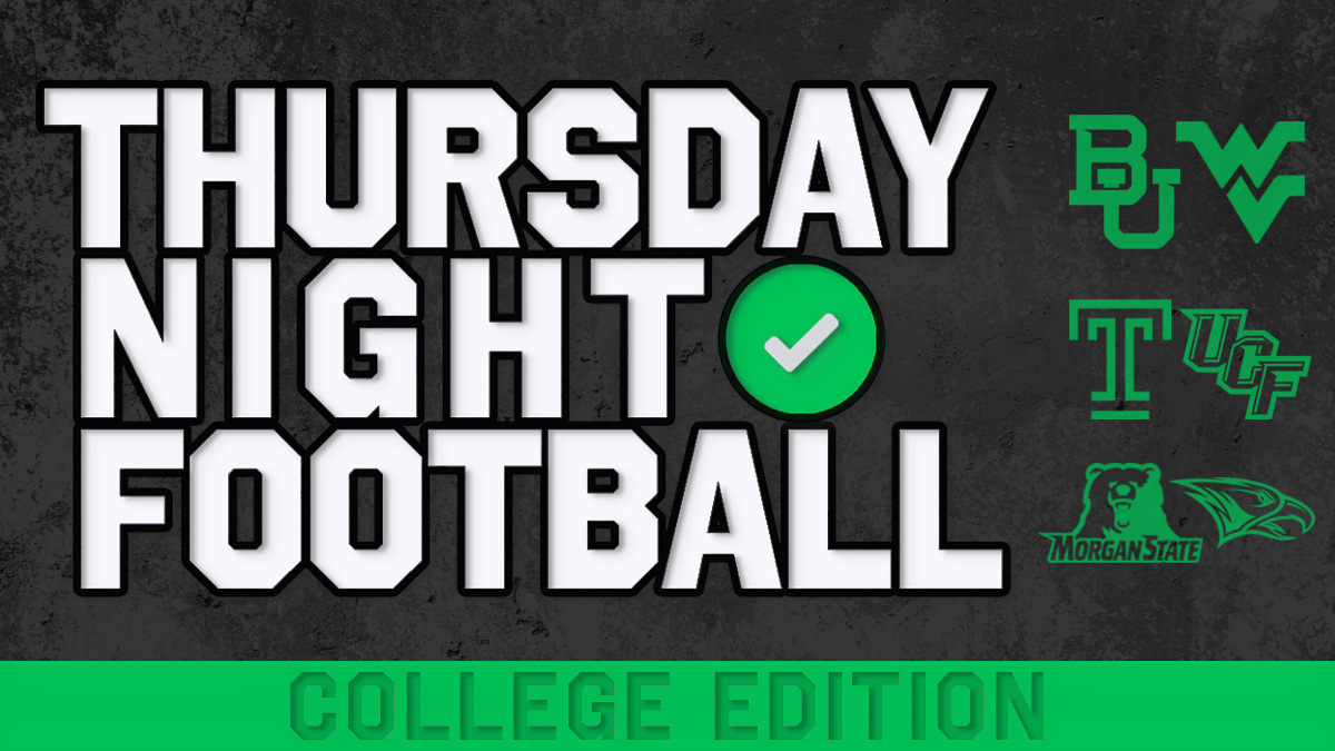College Football Odds, Picks for Thursday: Week 7 Betting Previews, Featuring West Virginia vs. Baylor, UCF vs. Temple article feature image