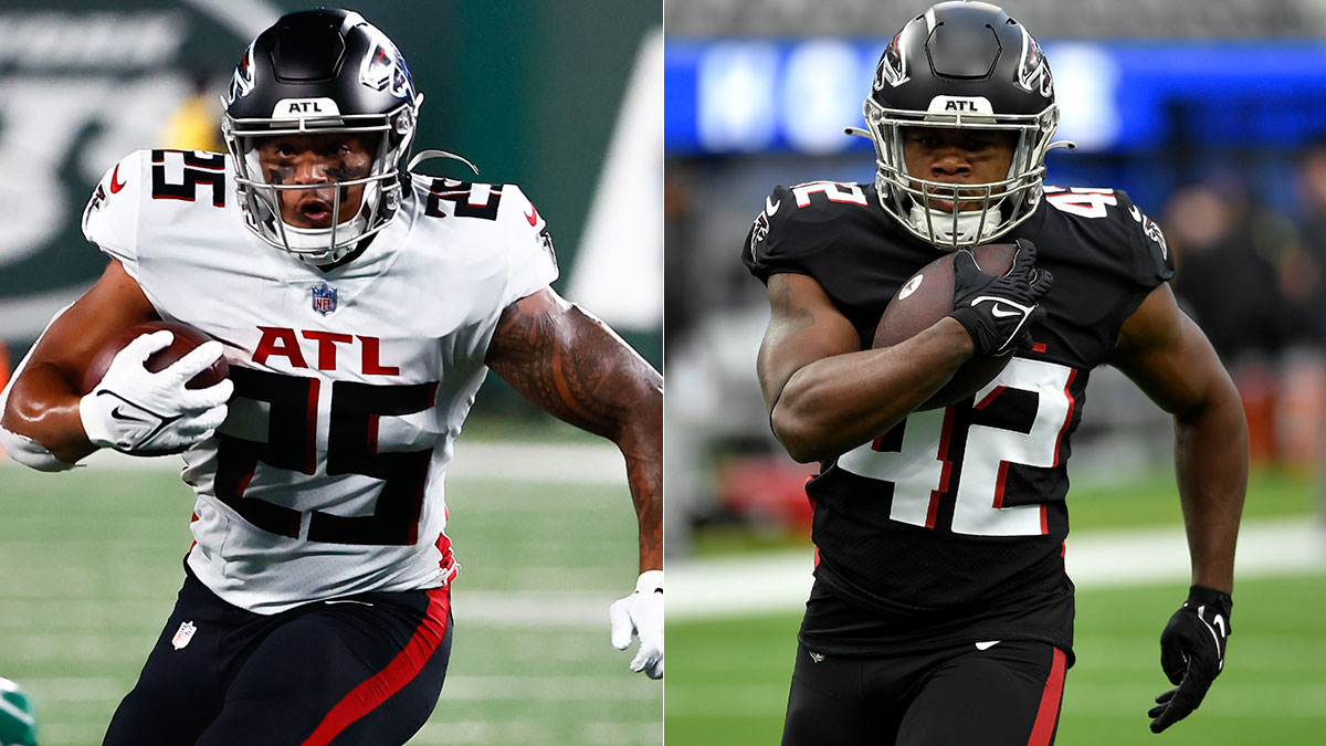 How to Treat Falcons RBs Tyler Allgeier, Caleb Huntley as Fantasy Football Waiver Wire Targets article feature image