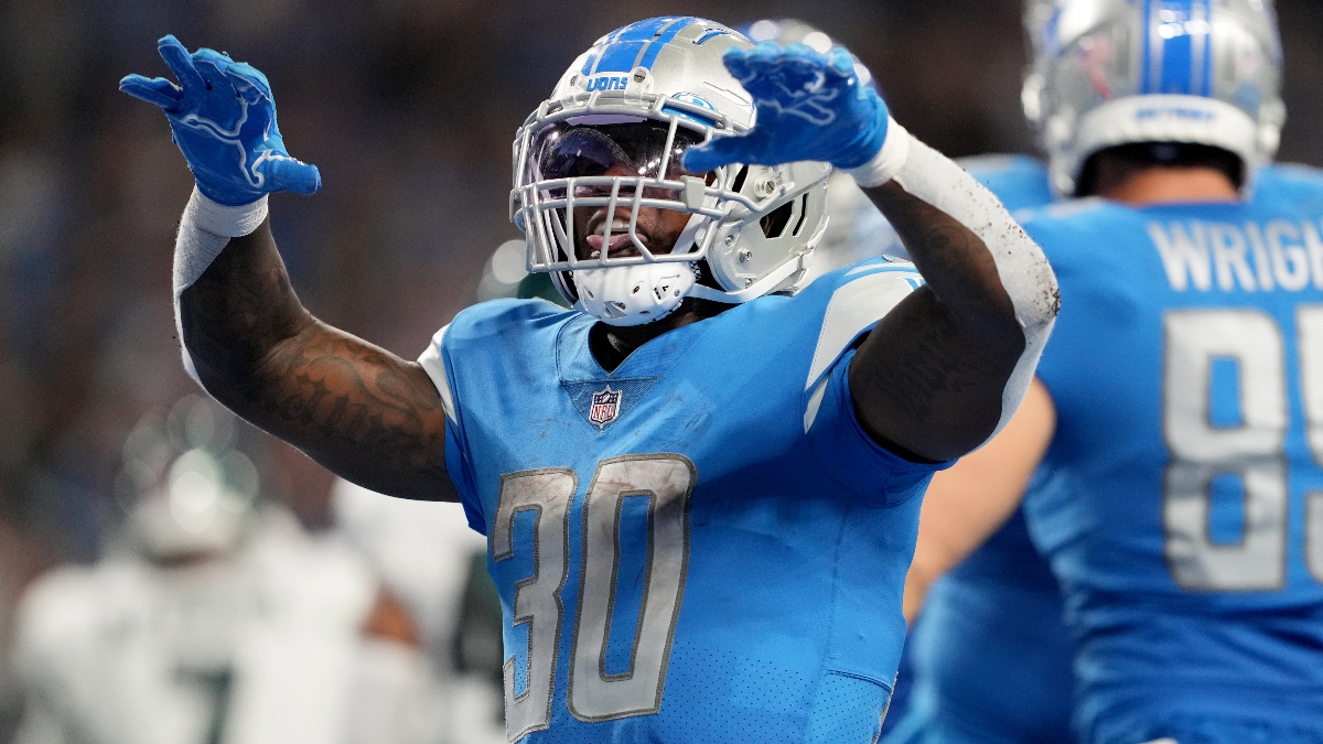 Jamaal Williams NFL Player Props & Picks: Best Rushing Yardage Bet for Lions vs. Seahawks on Sunday (Week 4) article feature image