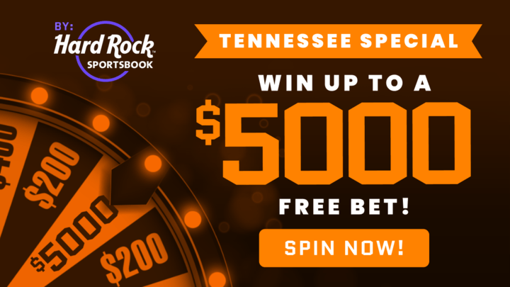 Spin to Win a FREE Bet on Tennessee-Clemson (Up to $5,000)!